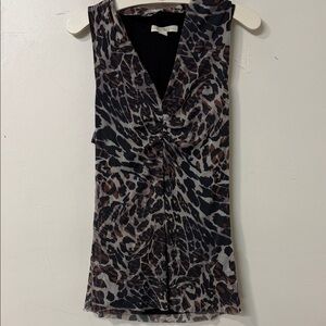 Weston Wear Leopard Print V-Neck Tank Top